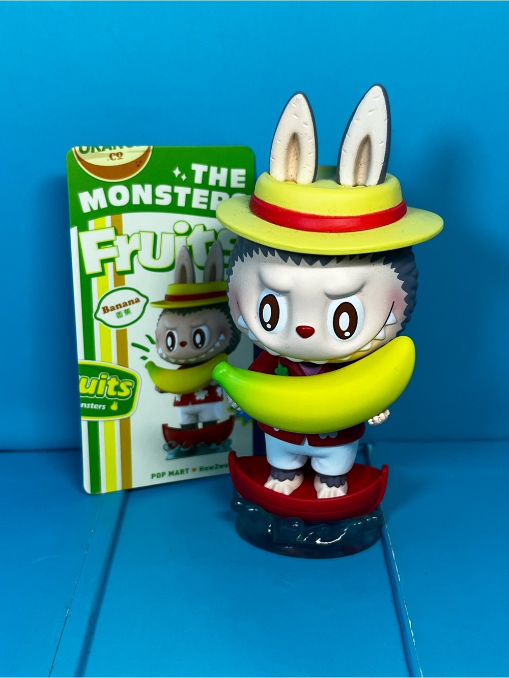 Pop Mart x How2Work - The Monsters - Fruits - Banana Labubu